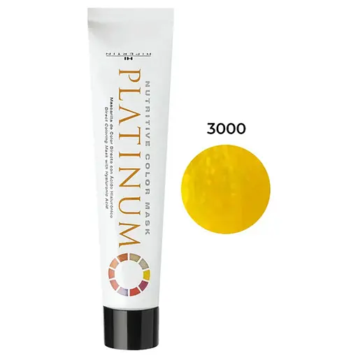 Професійна стійка фарба для волосся HI Hipertin Platinum 3000 королівський жовтий 100 мл без аміаку - фото 1