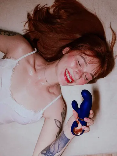 Вибратор-кролик Gvibe Gentley 19,9 см (синий) - фото 6