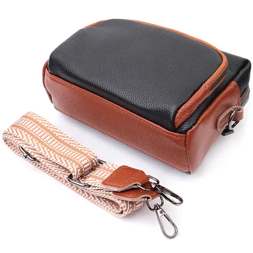 Кожаная женская сумка Vintage 22х15х9 см sum0026542 - фото 7