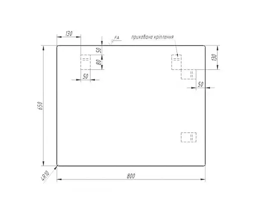 Дзеркало Sanwerk Сімплі "Мініма" 80x65 зі світильником LED "Смарт" AL 30 см (ZS0000352) - фото 6