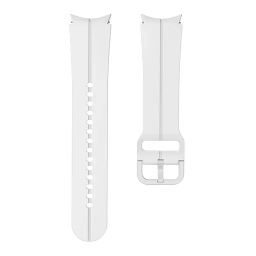 Браслет Five Classic для Samsung Galaxy Watch 5 - білий ширина кріплення 20мм силікон Watchbands (W20-2WB99259939) - фото 4