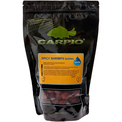 Бойли Carpio Spicy Shrimp Soluble 20 mm 1 kg