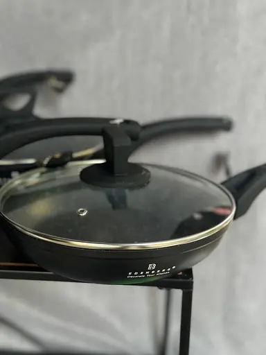 Антипригарная алюминиевая сковорода с крышкой Edenberg EB-7451 ⌀ 18см 0,7л 3-х шаровое мраморное покрытие - фото 7