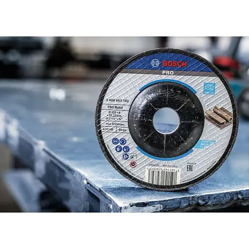 Диск зачисний Bosch Professional Standard for Metal обдирний опуклої форми 125х6 мм (2.608.603.182) - фото 6