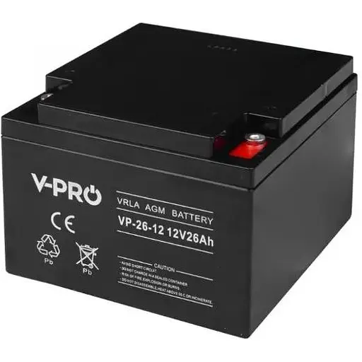 Аккумуляторная батарея Volt Polska AGM VPRO 12V 26Ah VRLA - фото 1