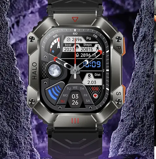 Часы Smart Racer K+ Black с компасом - фото 4