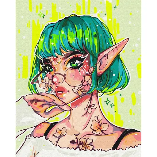 Картина по номерам Современная Эльфийка nila_art_art Brushme 40x50 см разноцветная 000221197