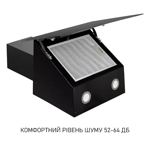 Вытяжка декоративная наклонная Минола HVS 6812 BL 1200 LED - фото 6