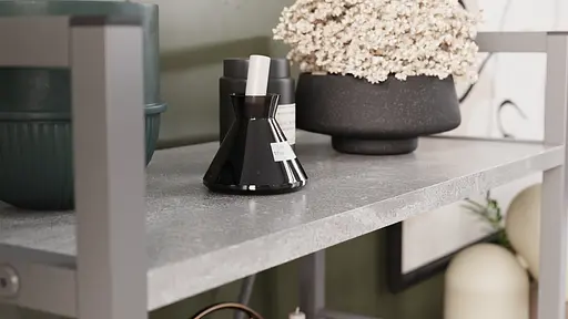 Етажерка 4/60 Ferrum-decor Серії Коннект 120x60x28 сірий ДСП Бетон 16мм (FRD-105547) - фото 2