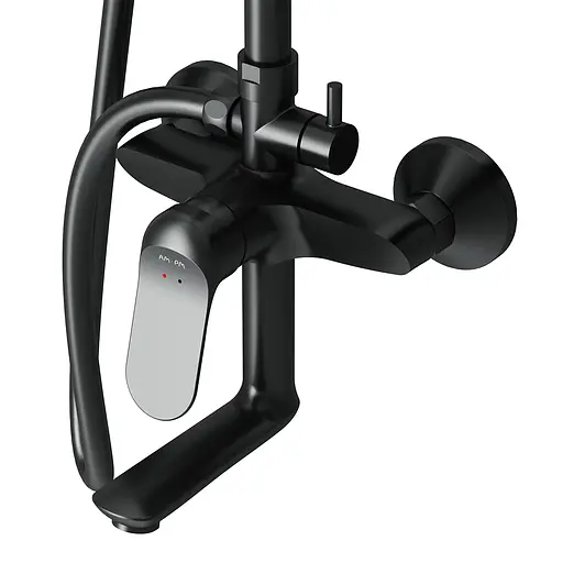 Душова система Am.Pm Sunny black F0785C922, Чорний матовий - фото 6