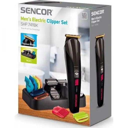 Машинка для стрижки + триммер Sencor SHP 7411BK - фото 6