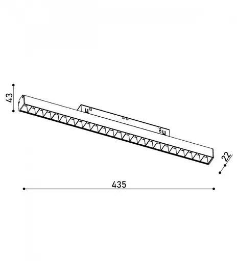 Светильник магнитный трековый KLOODI KDMG-LINE435 DL 24W 4K WH - фото 3