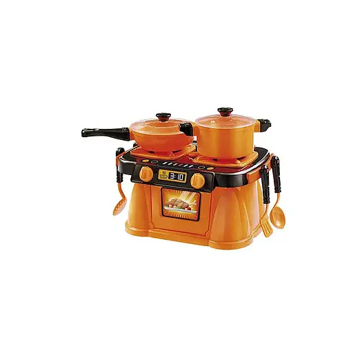 Ігровий набір Кухонна плита "Cooking Plate with Dishes" ЮНІКА 71818 7 предметів - фото 1