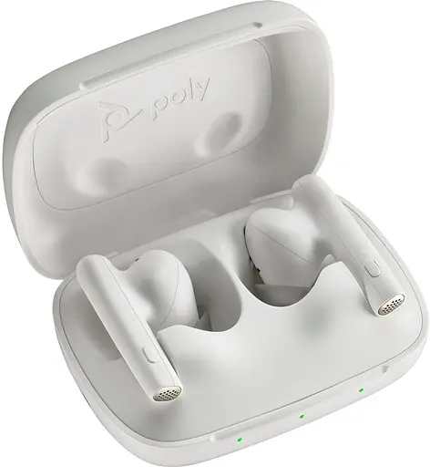 Наушники TWS Poly Voyager Free 60 Earbuds + BT700C + BCHC White - фото 3