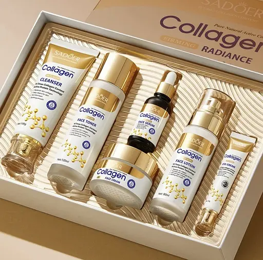 Подарунковий набір антивікової косметики для обличчя Sadoer Collagen 6 в 1 з колагеном - фото 2