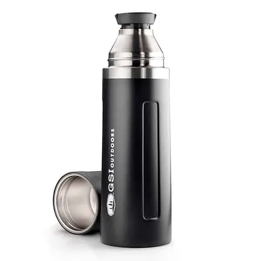 Термос GSI Outdoors Glacier Stainless 1 L Vacuum Bottle Черный (1099-67475) - фото 2