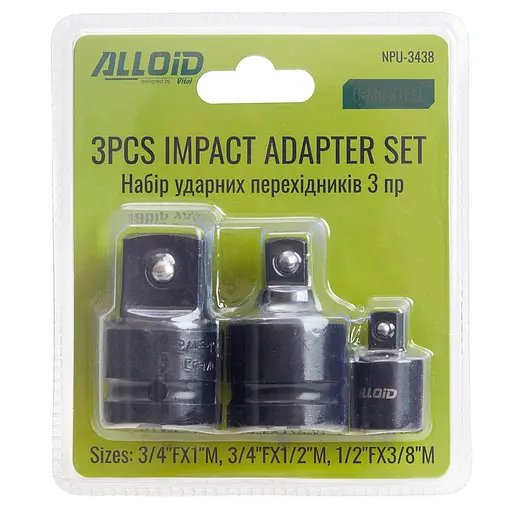 Набір ударних перехідників Alloid NPU-3438, 3 предмети (NPU-3438) - фото 4