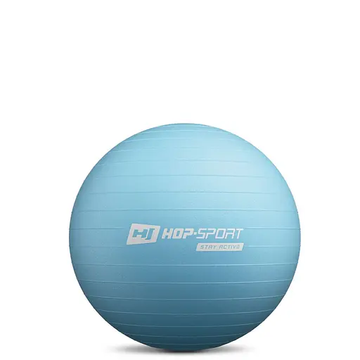 Фітбол Hop-Sport 45 см блакитний + насос - фото 2