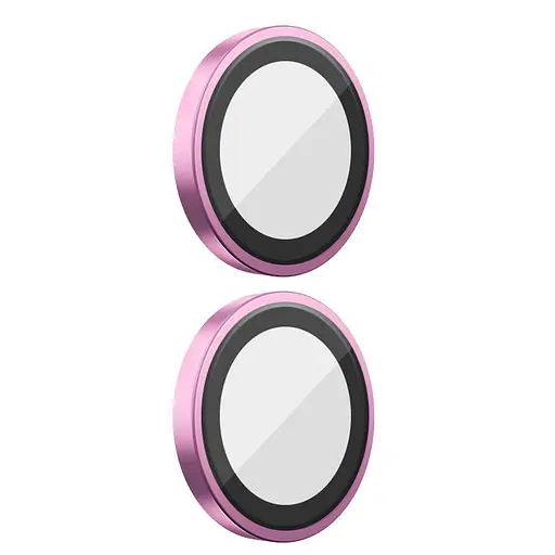 Захисне скло BlueO Metal на камеру для Apple iPhone 16, 6.1/16 Plus 6.7 Рожевий/Pink