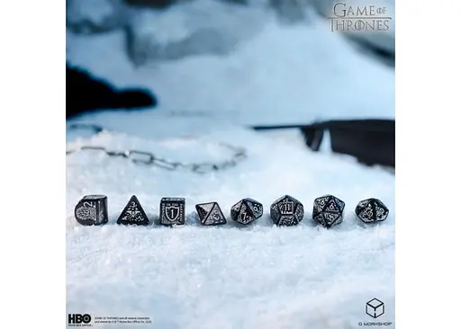 Набір кубиків Game of Thrones. Night's Watch Dice Set , 7 шт. (GOT/00190166/2025/5/A) - фото 3