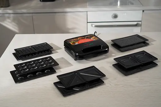 Мультимейкер Ardesto 700 Вт комплект 5 пластин корпус пластик черный - фото 8