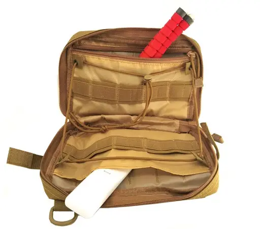 Подсумок общего назначения Molle горизонтальный текстиль (Бежевый) - фото 3
