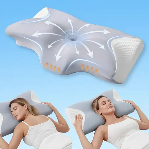 Подушка ортопедическая Ideia ErgoSleep с эффектом памяти 61х34х12 см (8-35857) - фото 8