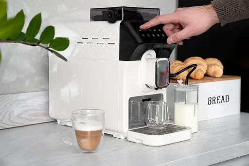 ARDESTO Кавомашина, 2л, зерно, автомат.капуч, дисплей, авторецептів -9, біло-чорний - фото 5