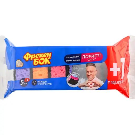 Губка кухонна Фрекен БОК Color 5+1 шт (4823071630824)