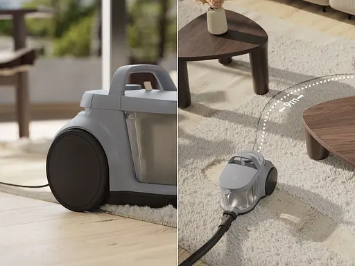 Пылесос Electrolux контейнерный 850 Вт HEPA12 3 насадки серый - фото 4