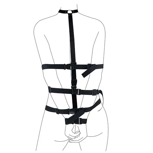 Набор для фиксации Art of Sex - BDSM Fixation Black Night Simple - фото 4