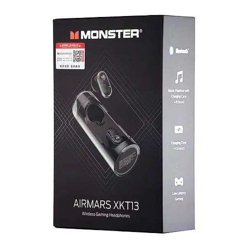 Навушники Monster Bluetooth XKT13 чорні - фото 2