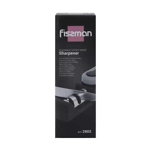 Складне точило Fissman для ножів трикрокова заточка сірий 14 x 4 x 4.5 см (2802) - фото 5