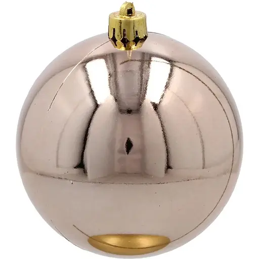 Комплект елочных шариков Chomik пластиковые 10 см шампань 4 шт. (GIF3917) - фото 2