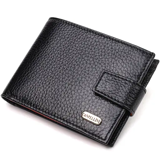 Мужской кожаный кошелек Canpellini 11х8.3х1 см acs0025707 - фото 1
