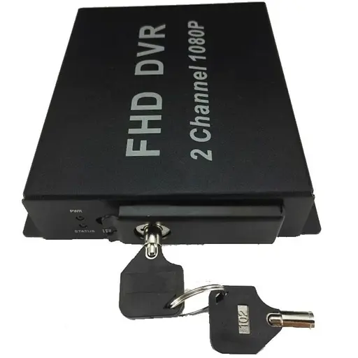 AHD видеорегистратор на 2 камеры Pomiacam MDVR для такси, автобусов, грузовиков, 2 Мп, Full HD 1080P, SD до 128 Гб, пульт ДУ - фото 2