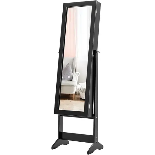 Підлогове дзеркало-шафа Chomik Paks чорний - фото 2