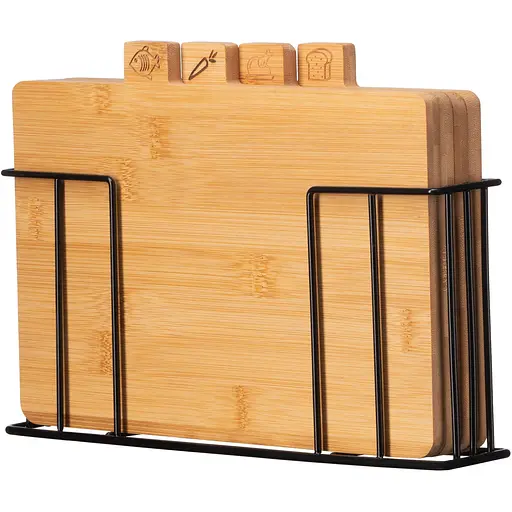 Набір дошок кухонних на підставці Ardesto Midori 30х5.6х20.3 см 4 шт. (AR1430BA)