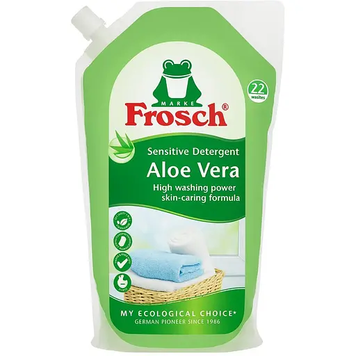 Рідкий пральний засіб Frosch Sensetive Алое Вера 1500 мл