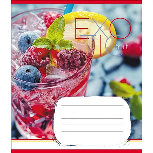 Зошит учнівський "Екзотичні фрукти" 048-590098K-1 в клітинку, 48 аркушів