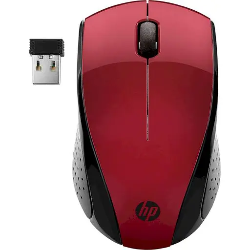 Мышь HP Wireless Mouse 220 Red 1600 dpi Wireless Mouse 220 Red (7KX10AA) - фото 1