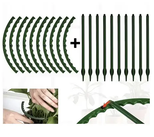 Пластикова опора для рослин висотою 27 см-  для кімнатних повзучих квітів, упаковка 4 шт - фото 4