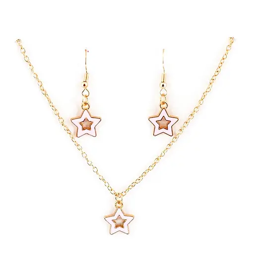 Біжутерія дитяча 2 в 1 Stars Fashion T24608 сережки + підвіска - фото 2