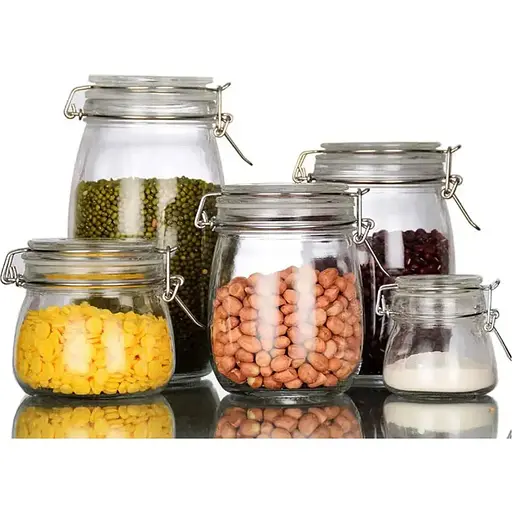 Ємність Vittora скляна з бугельним замком 450 мл VT-7445 (124990) - фото 4