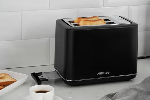 Тостер Ardesto Elegance T-K301E 800 Вт LED дисплей пластик чорний - фото 2