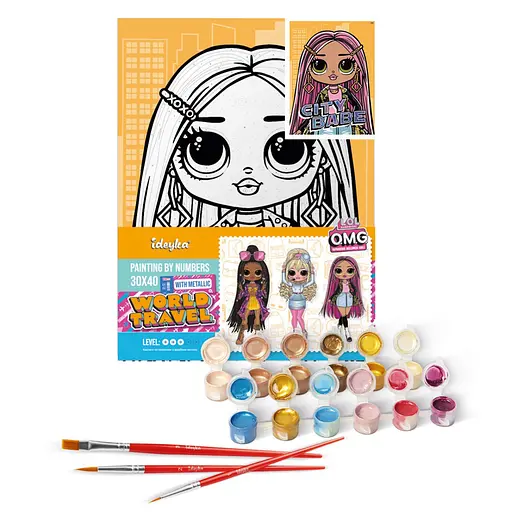 Картина по номерам "L.O.L. Surprise! O.M.G. City Babe" KHO6277, 30х40 см - фото 2