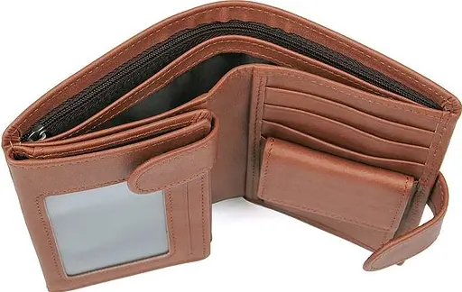 Мужской кожаный кошелек Vintage 10х13 см acs0014989 - фото 5