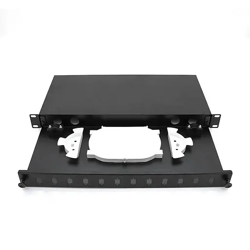 Оптична патч-панель Merlion ML-OP-S407A-12C 12-канальна, SC Simplex adapter, (485*340*44мм)