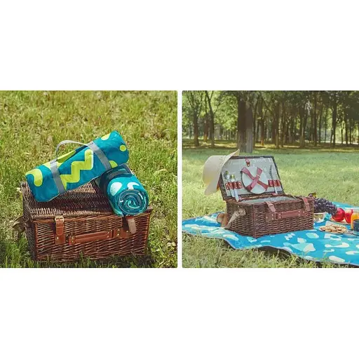 Килимок для пікніка  ZaoFeng 200х140 (HW030202) блакитний - фото 4