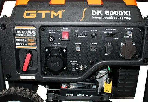Генератор інверторний GTM 5,0/5,5 кВт, однофазний, ручний запуск (DK6000Xi) - фото 4